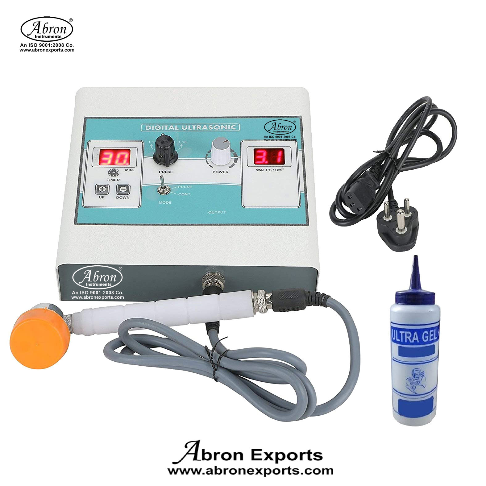 Physiotherapy Stimulator Digi Ultrasonic Machine For Pain Relief Electrotherapy Hospital Medical Clinical Abron ABM-1922U 